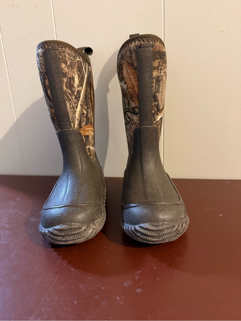 Muck Kids Waterproof Camo Rain Boots - Brown/Green